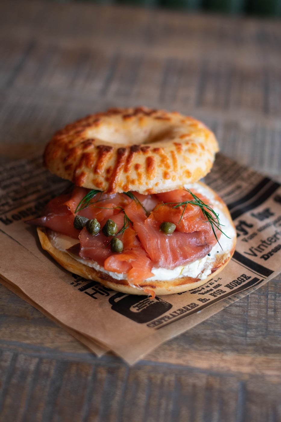 Bagel m/ røkelaks