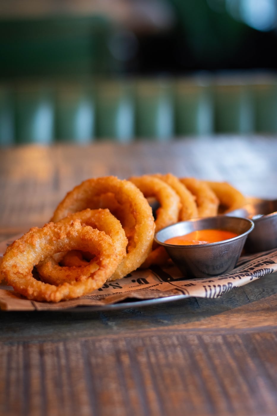 Beer battered onion rings